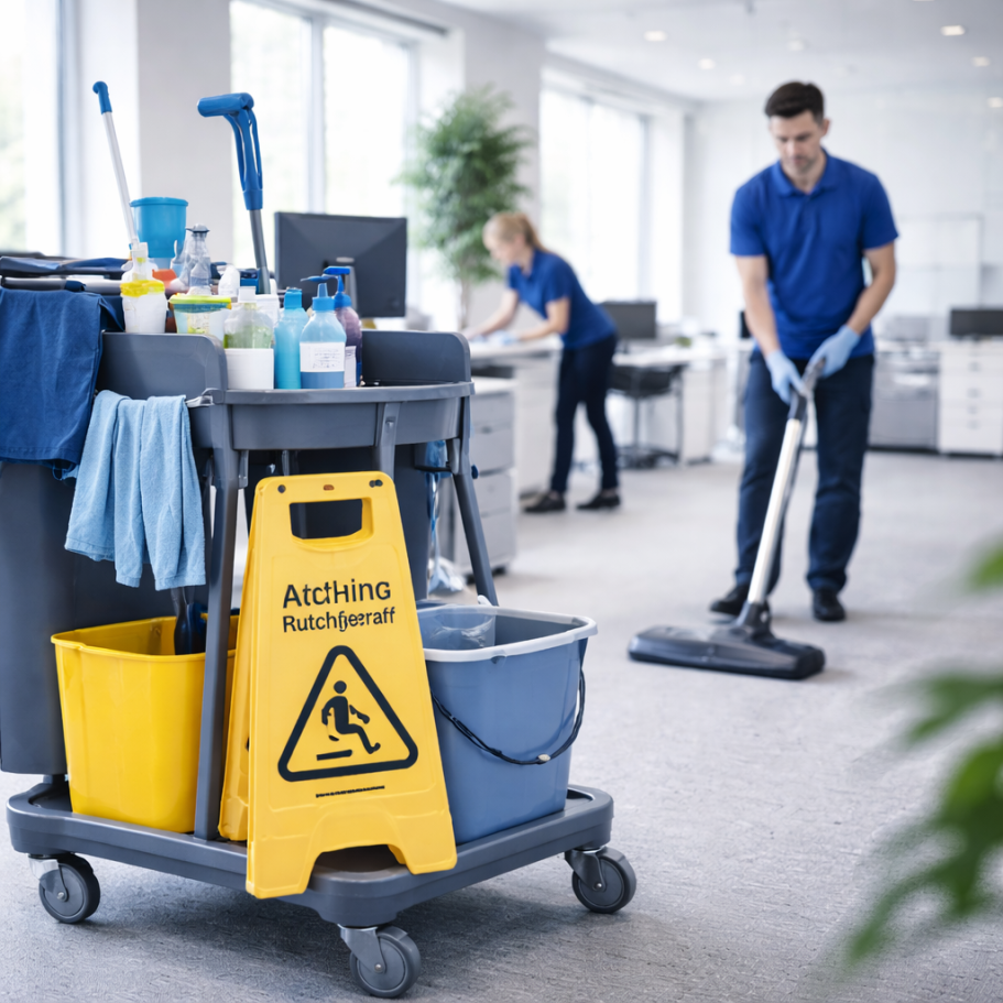 Unterhaltsreinigung - Professionelle Reinigungskraft