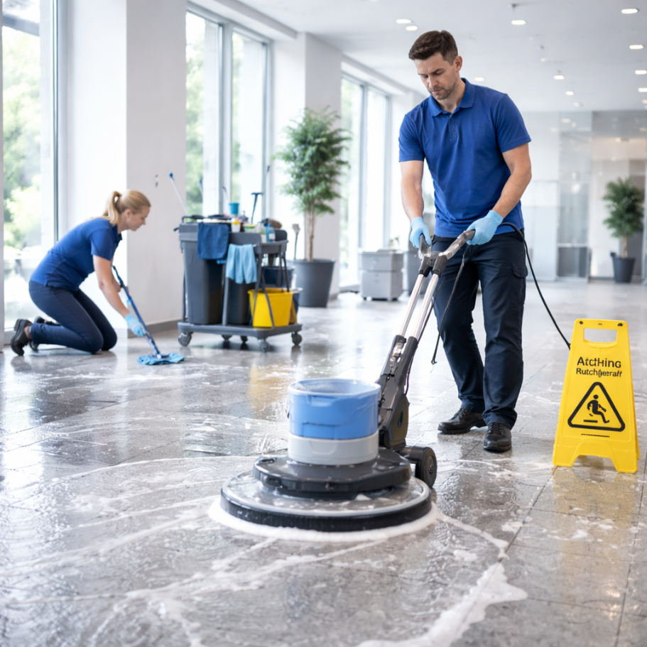 Grundreinigung - Professionelle Reinigungskraft
