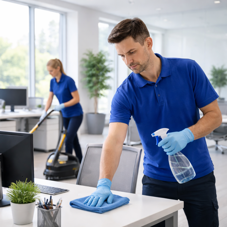 Büroreinigung Köln - Professionelle Reinigungskraft
